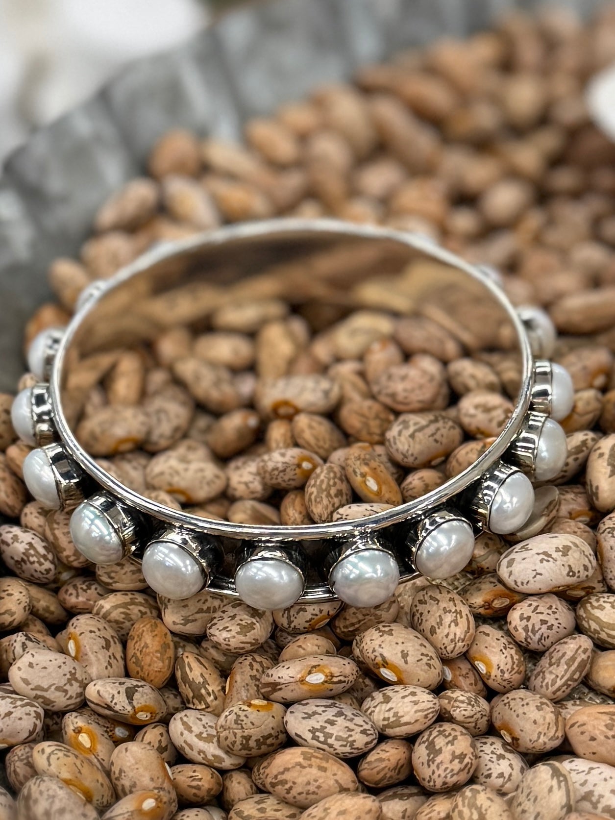 Mother Of Pearl Bangle - Cowgirls & City Chics