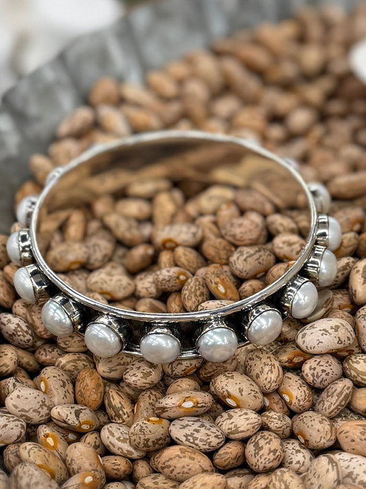 Mother Of Pearl Bangle - Cowgirls & City Chics