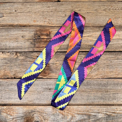 Multi - Color Aztec Twilly - Cowgirls & City Chics