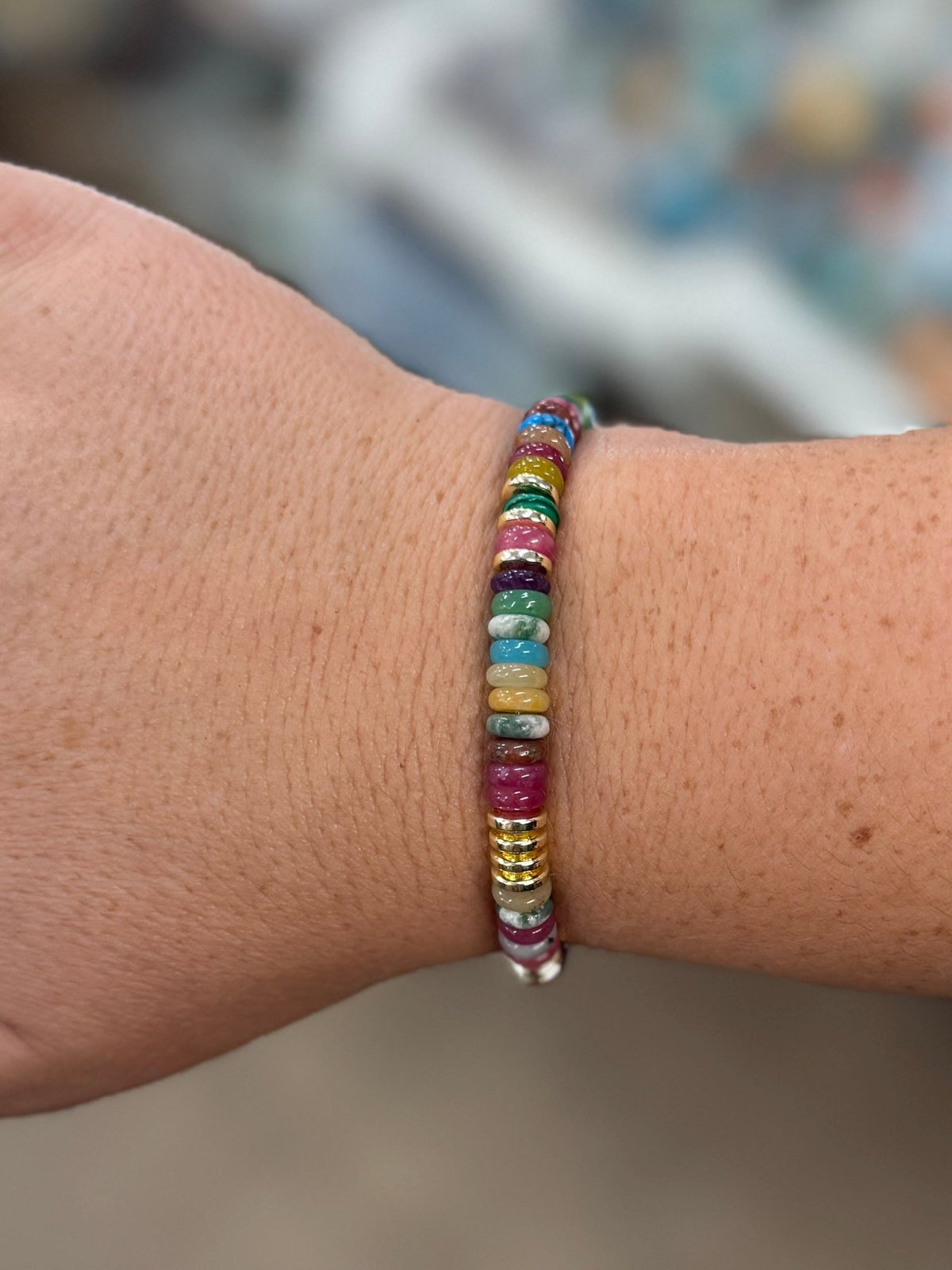 Multi-Color Gold Bracelet - Cowgirls & City Chics