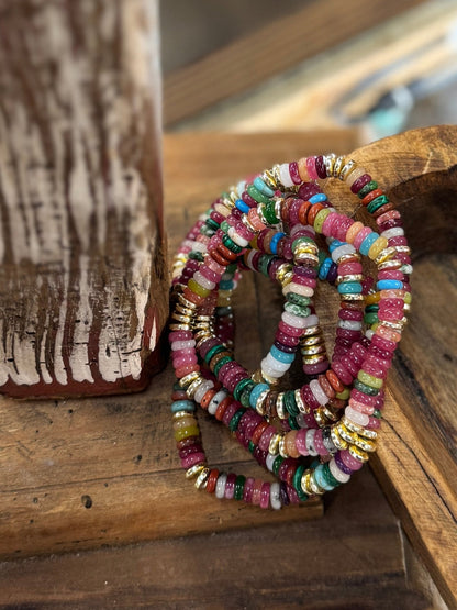 Multi-Color Gold Bracelet - Cowgirls & City Chics