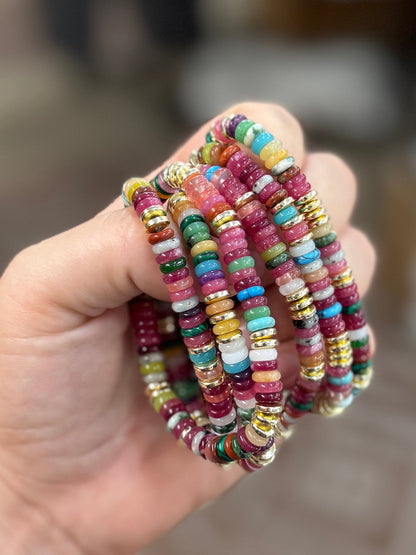 Multi-Color Gold Bracelet - Cowgirls & City Chics