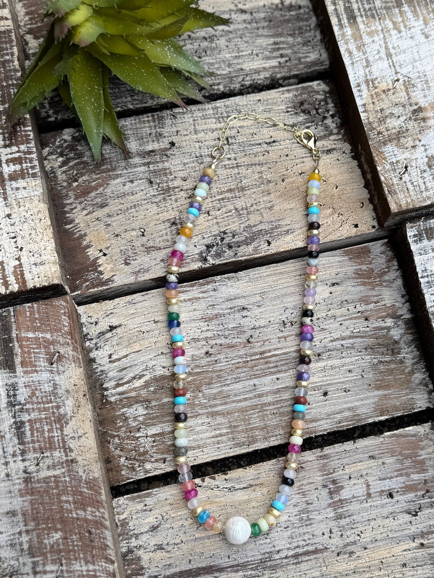 Multi - Color Pearl Necklace - Cowgirls & City Chics