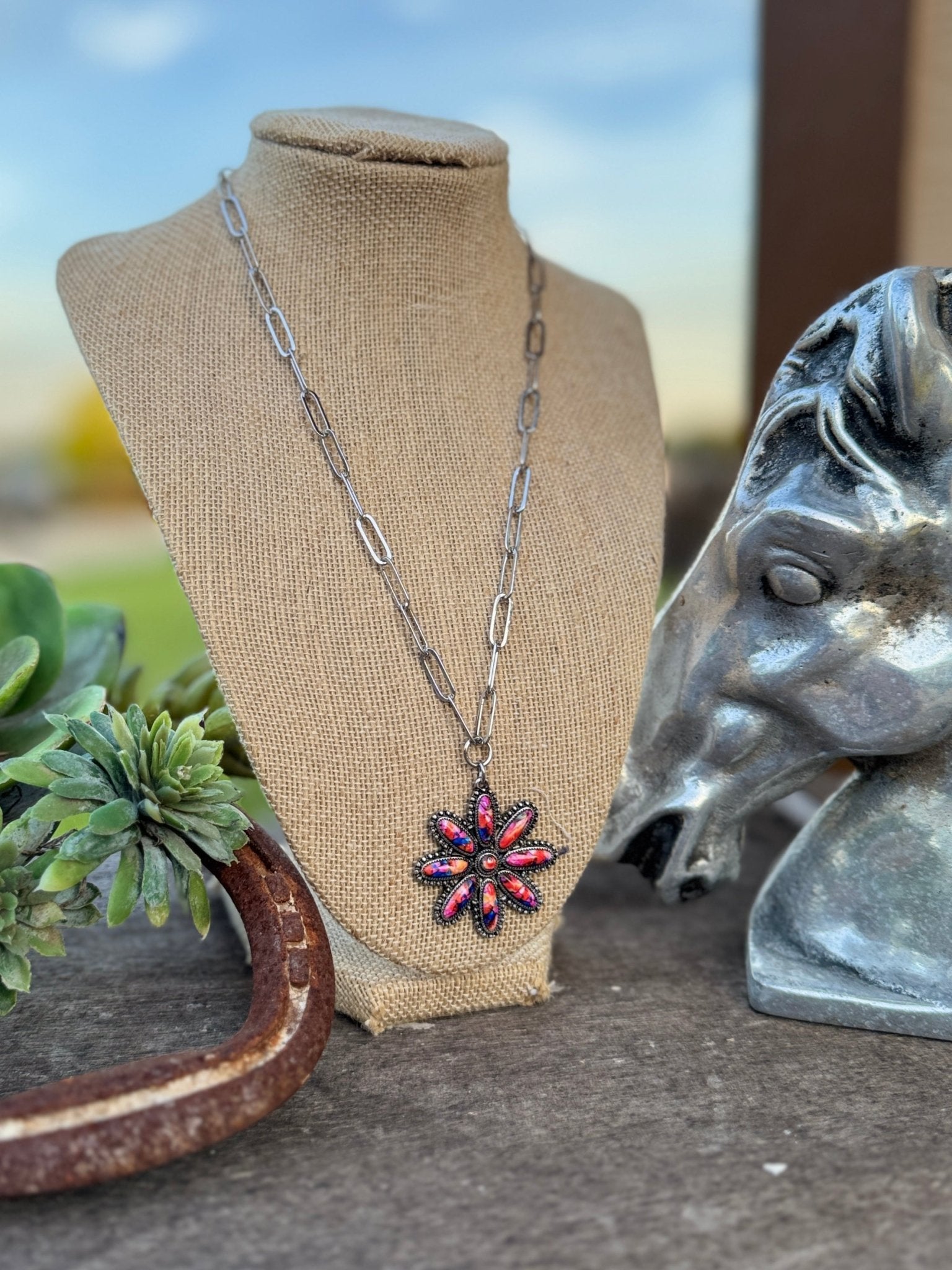 Multi - Color Rowel Necklace - Cowgirls & City Chics