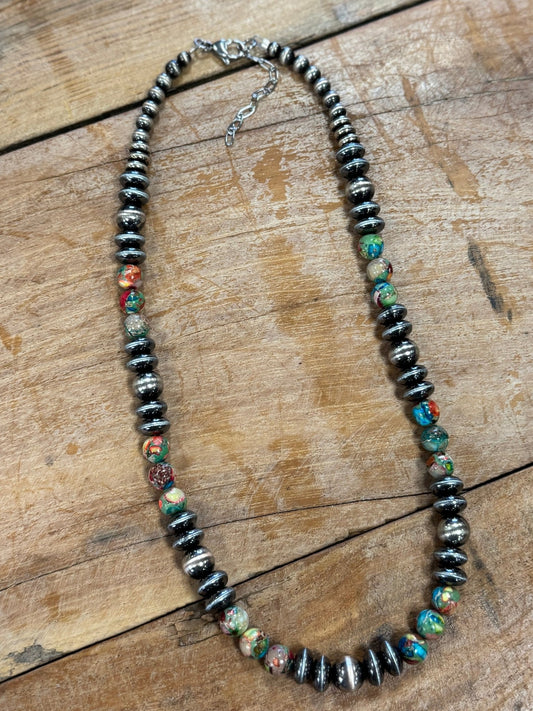 Multi-Color Spacer Necklace - Cowgirls & City Chics