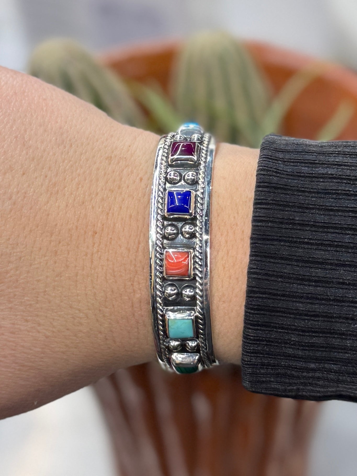 Multi - Color Square Cuff - Cowgirls & City Chics
