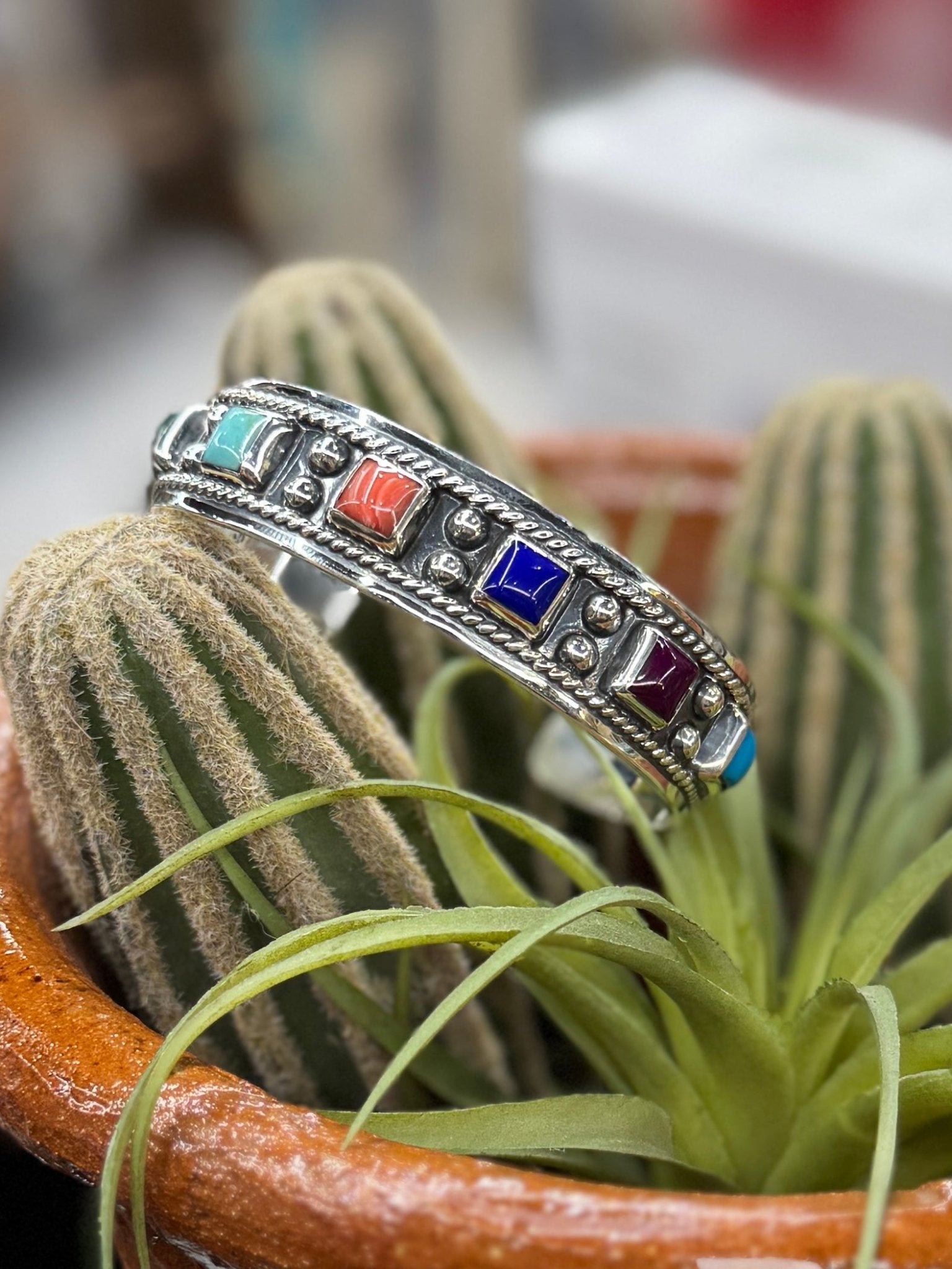 Multi - Color Square Cuff - Cowgirls & City Chics