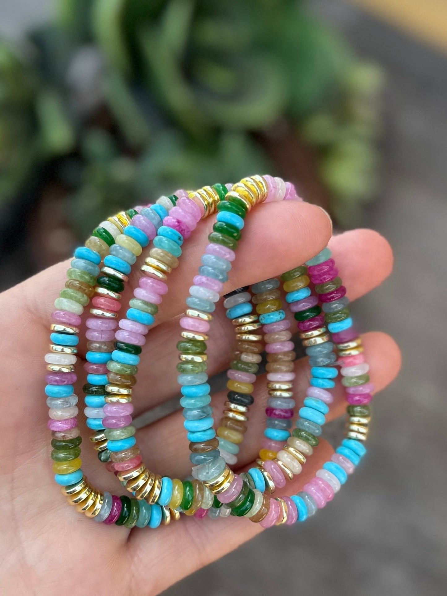 Multi - Turquoise & Gold Bracelet - Cowgirls & City Chics