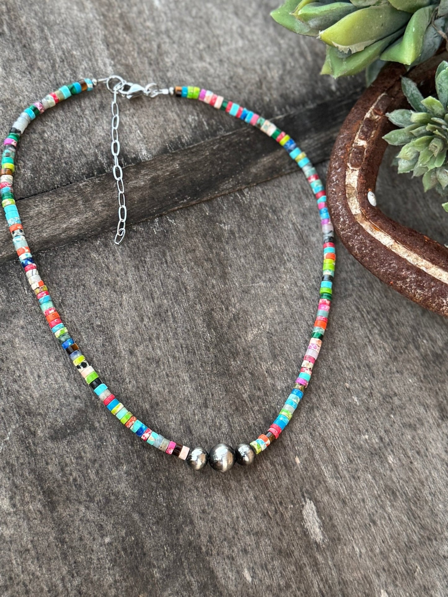 Multi - Turquoise Pearl Necklace - Cowgirls & City Chics