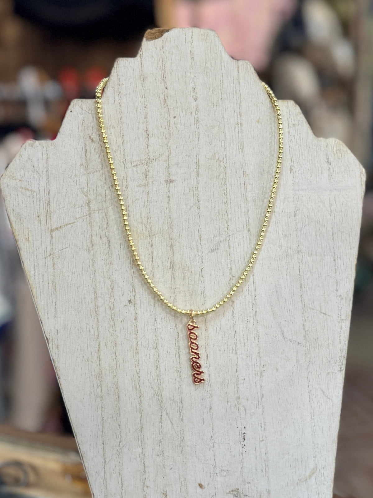 Oklahoma Sooners Pendent Necklace - Cowgirls & City Chics