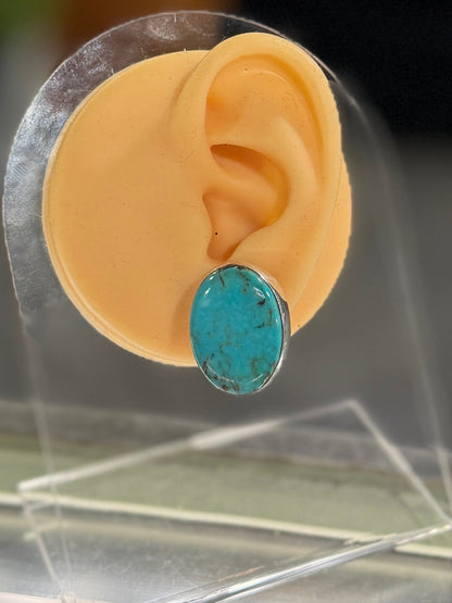 Oval Kingman Studs - Cowgirls & City Chics
