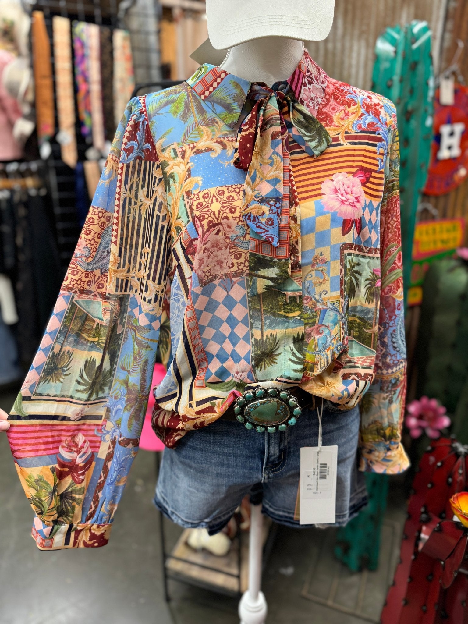 Paradise Tie Long Sleeve - Cowgirls & City Chics