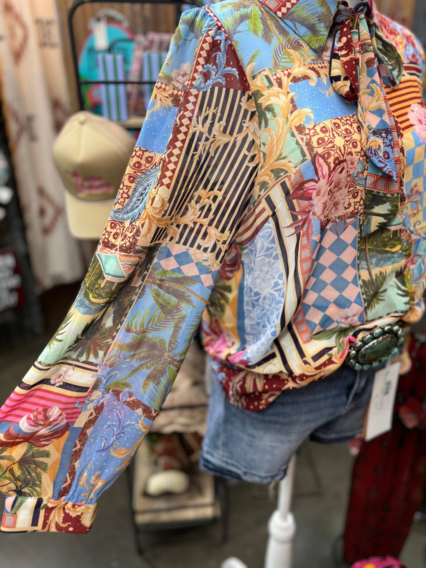 Paradise Tie Long Sleeve - Cowgirls & City Chics