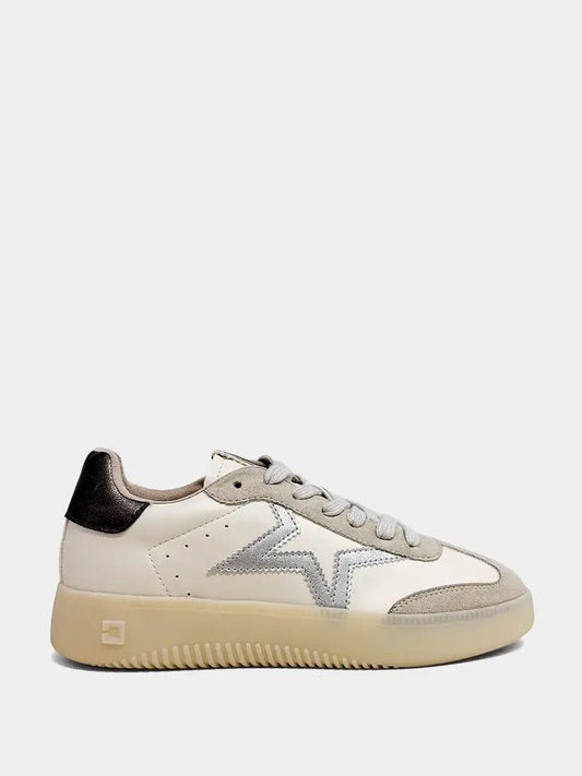 Peaches Low-Top Platform Sneaker {Silver} - Cowgirls & City Chics