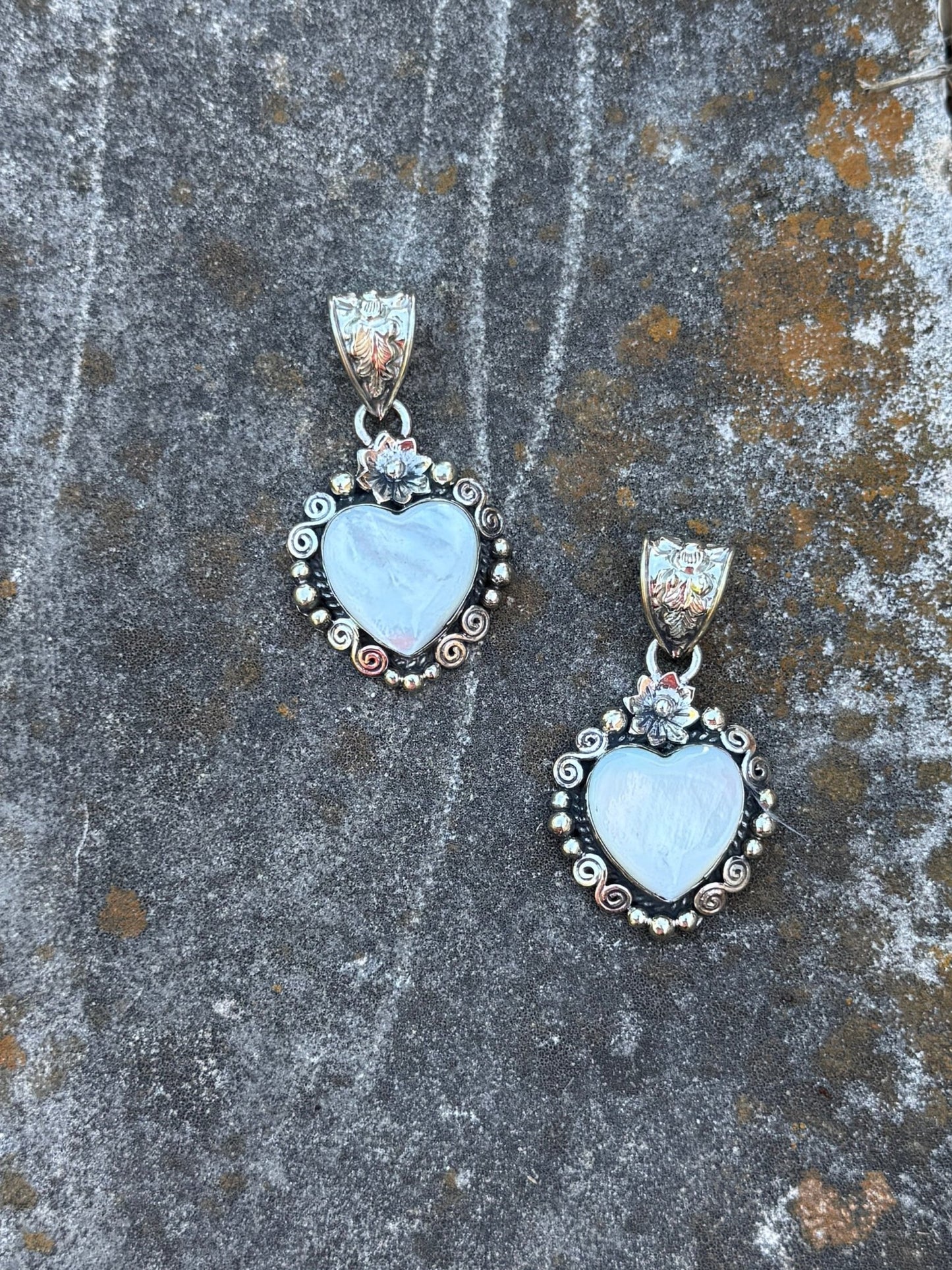 Pearl Heart Pendent - Cowgirls & City Chics