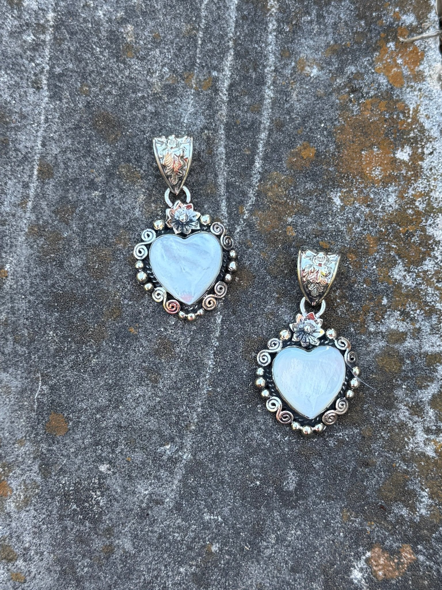 Pearl Heart Pendent - Cowgirls & City Chics