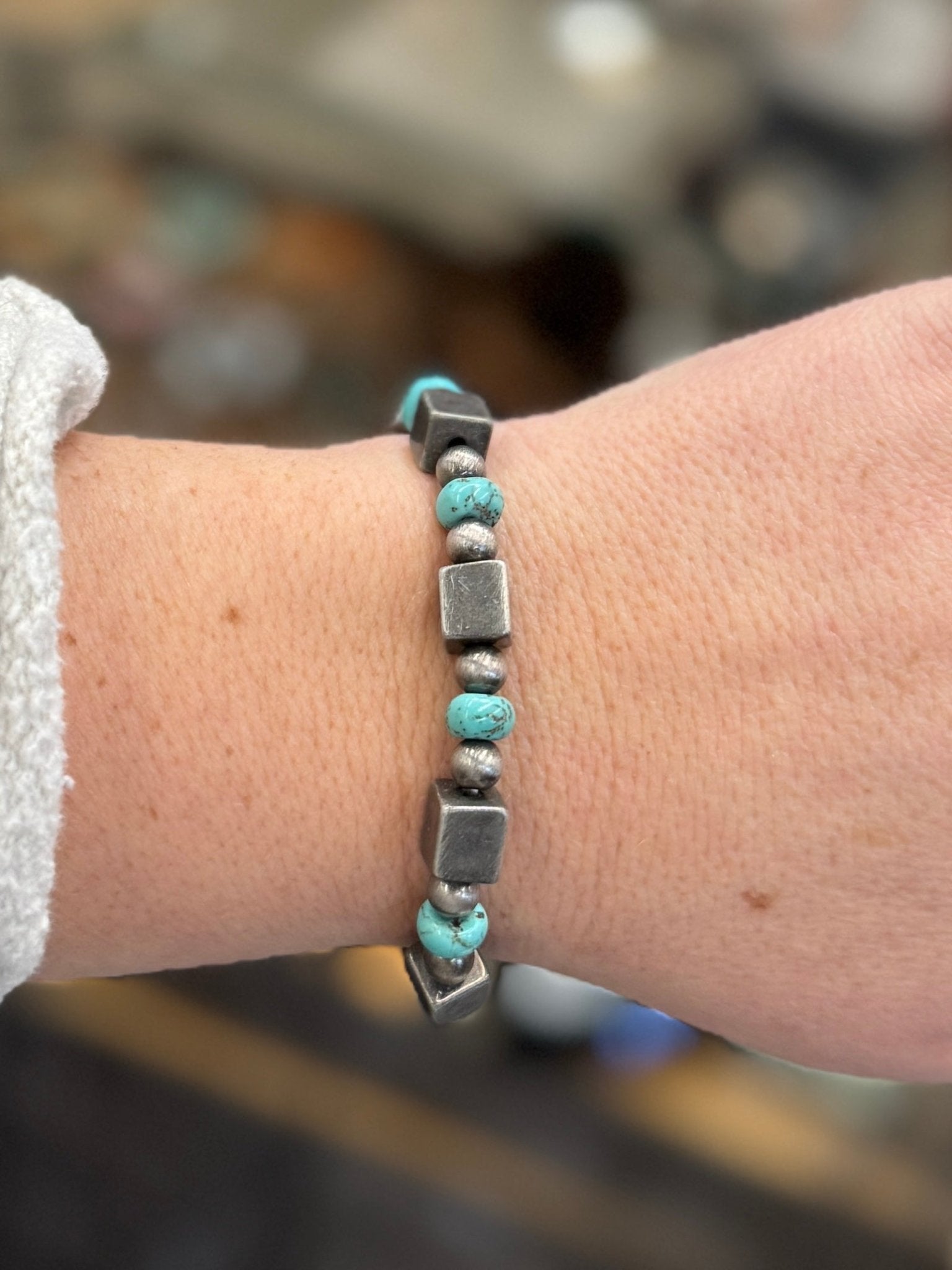 Pearl & Turquoise Bracelet - Cowgirls & City Chics