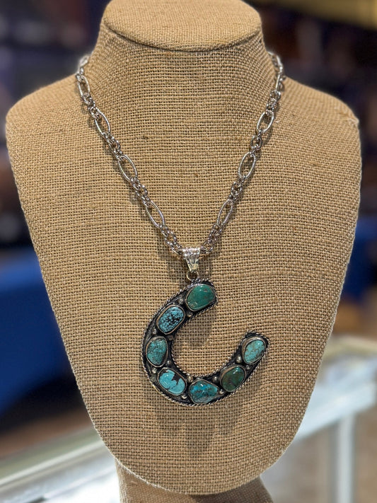 {Pepper} Kingman Horseshoe Necklace - Cowgirls & City Chics