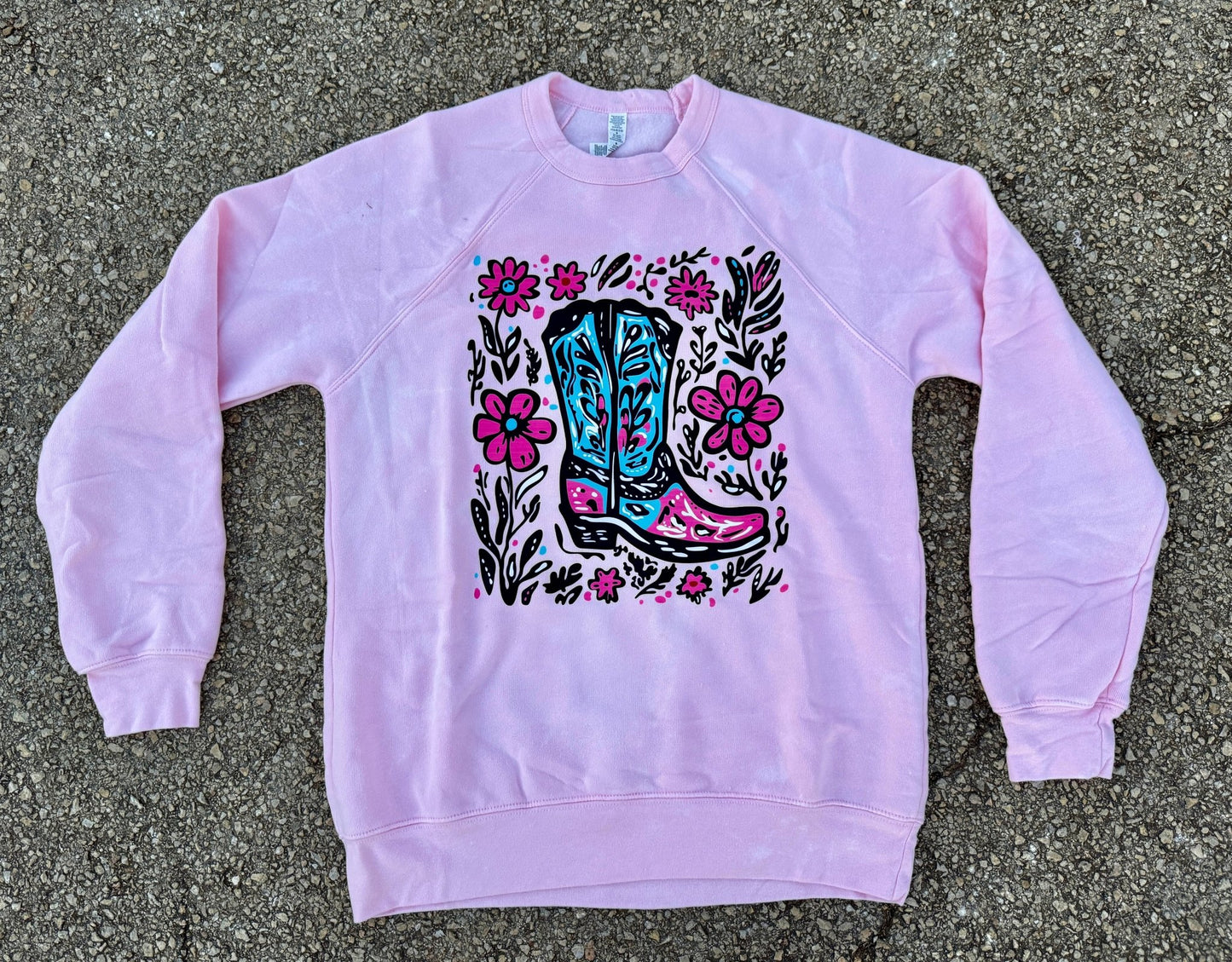 Pink Boot Pullover - Cowgirls & City Chics