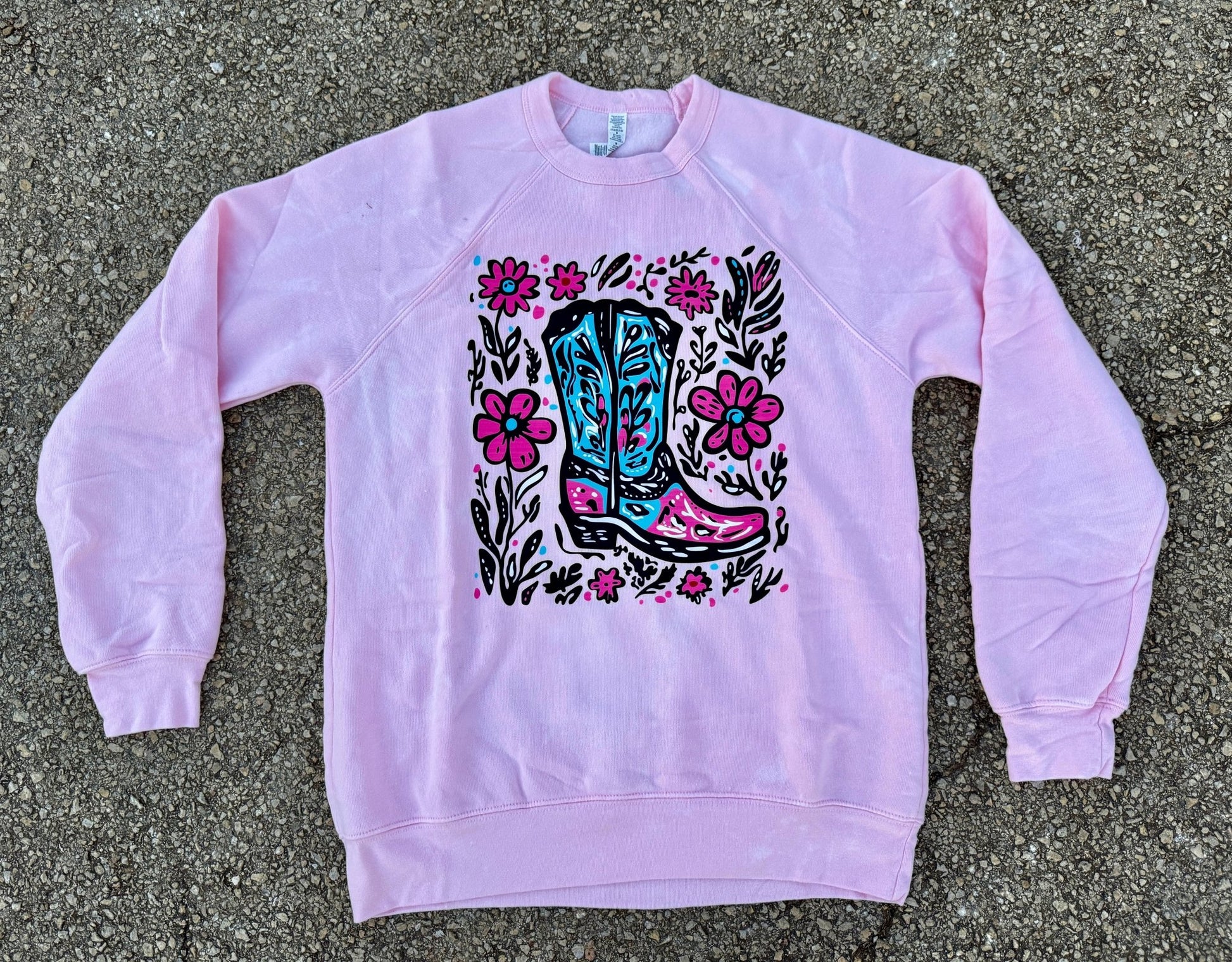 Pink Boot Pullover - Cowgirls & City Chics