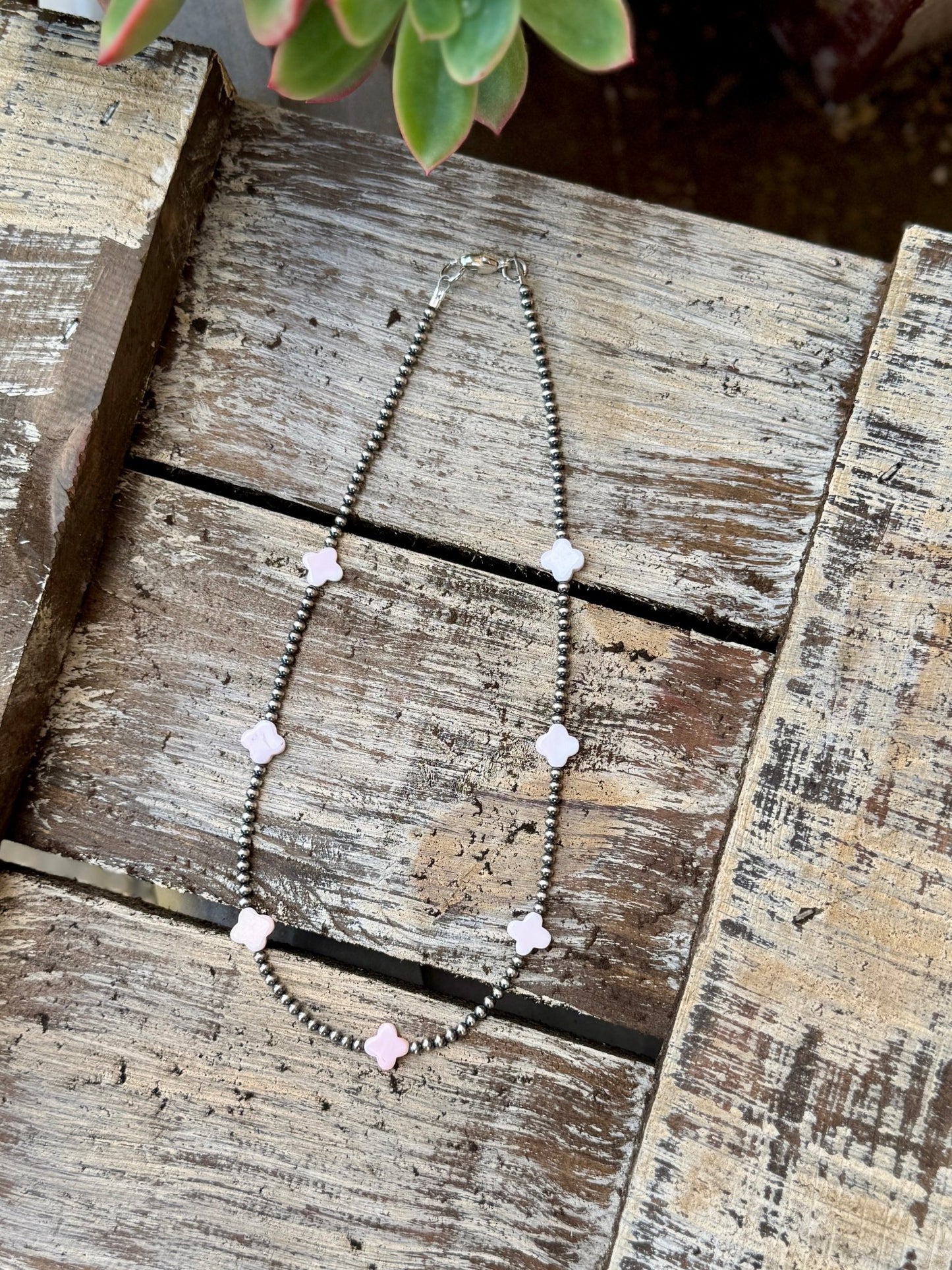 Pink Conch & Pearl Necklace - Cowgirls & City Chics