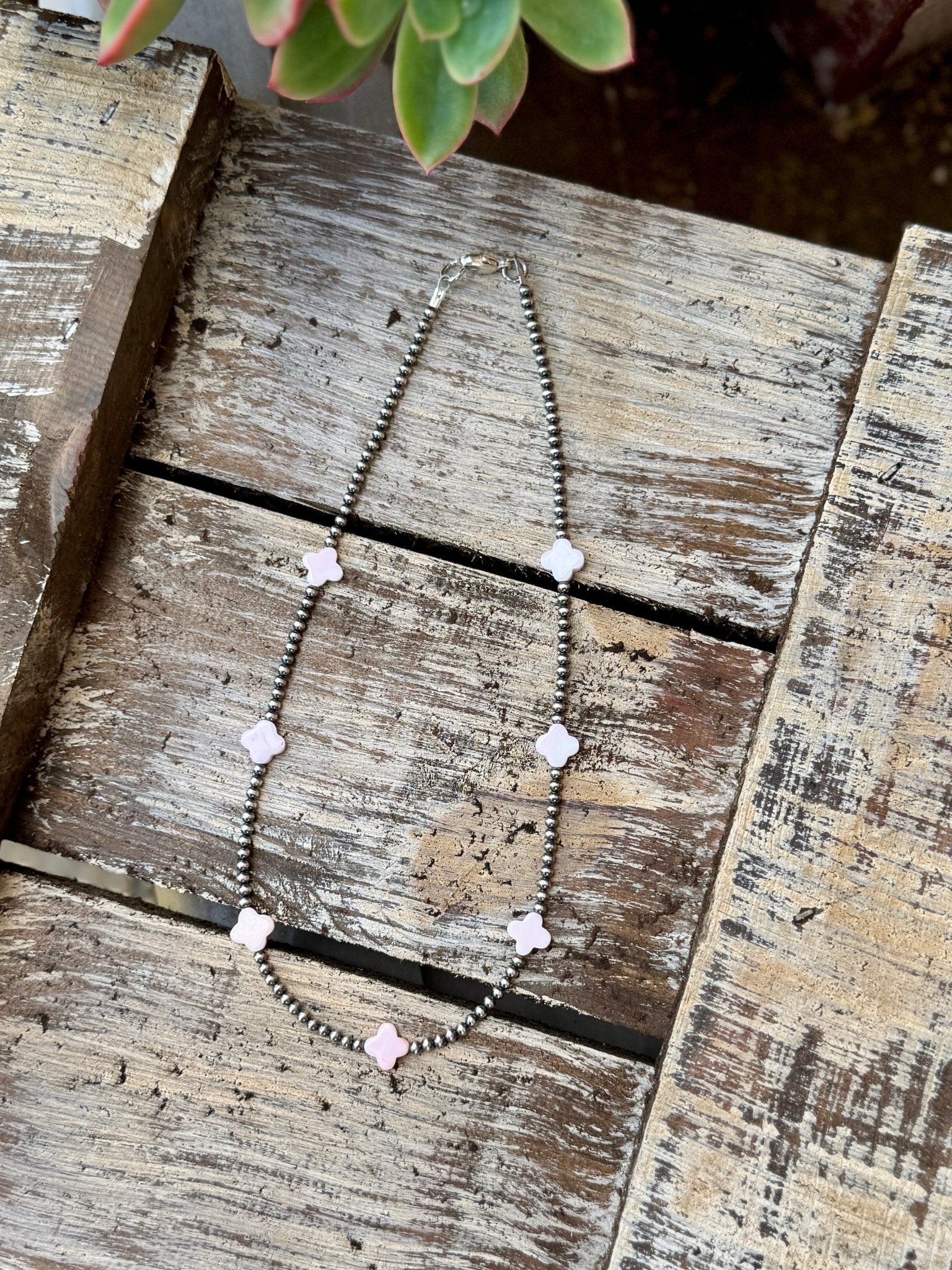 Pink Conch & Pearl Necklace - Cowgirls & City Chics