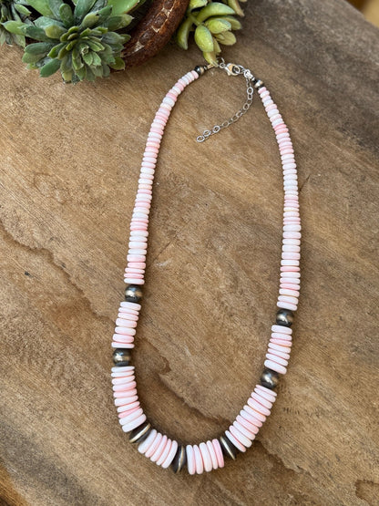 Pink Conch Spacer Pearl Necklace - Cowgirls & City Chics