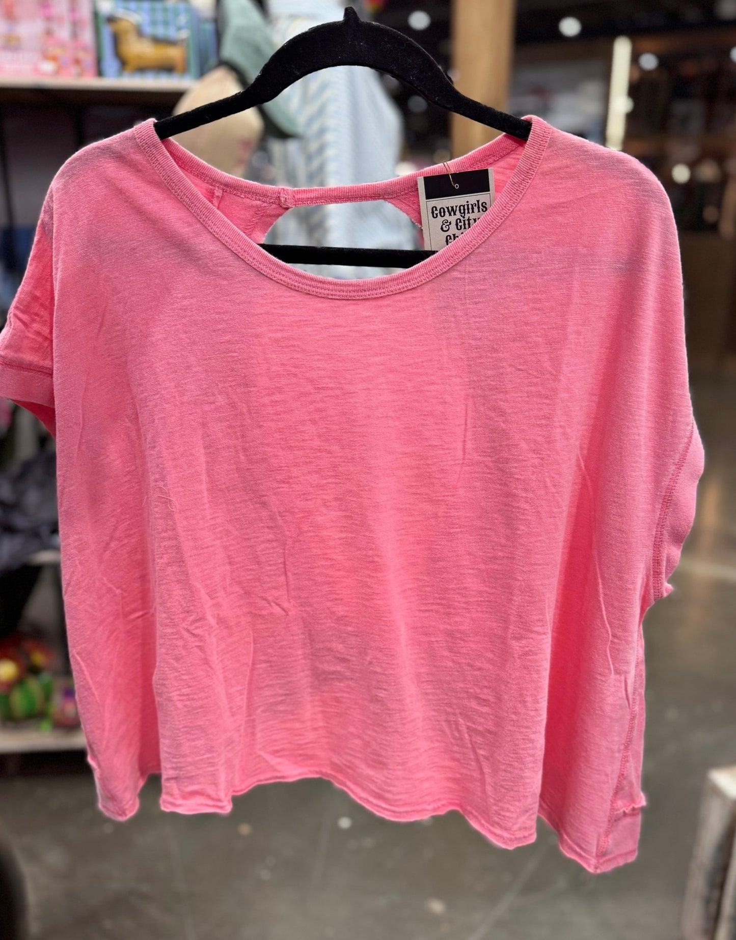 Pink Open Back Top - Cowgirls & City Chics