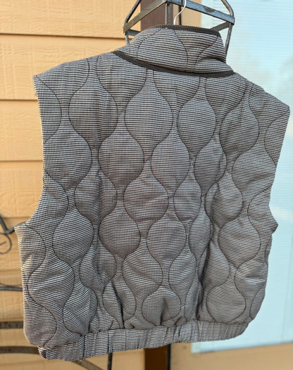 Plaid Puffer Vest - Cowgirls & City Chics