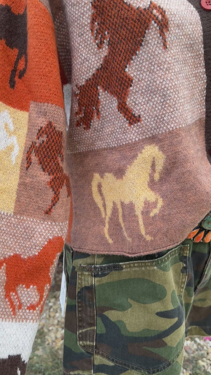 {Wild Horses} Knit Cardigan