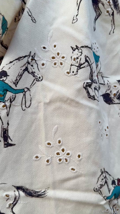 {Equestrian} Print Top