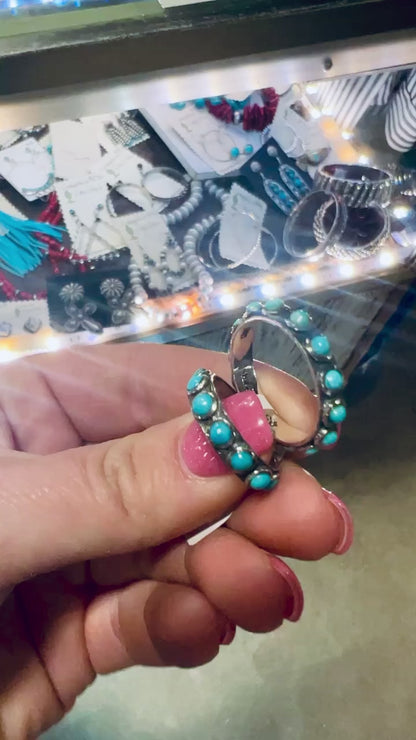 Turquoise Stud Band Ring