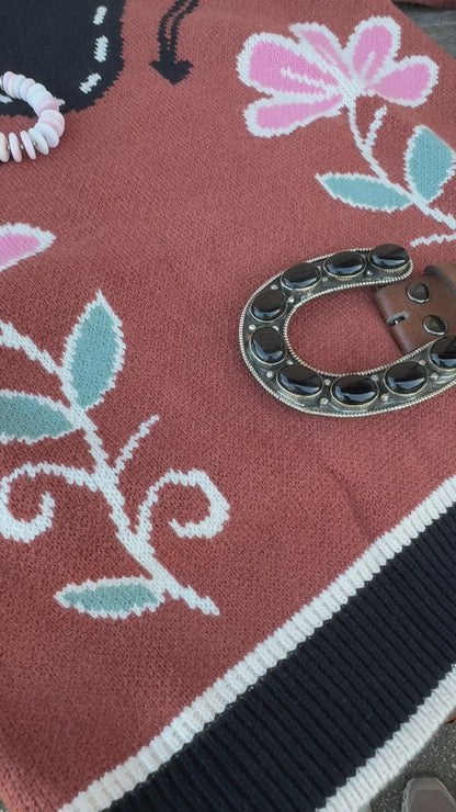 {Retro} Flower Sweater