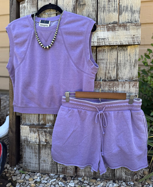 Purple 2Pc Lounge Set - Cowgirls & City Chics