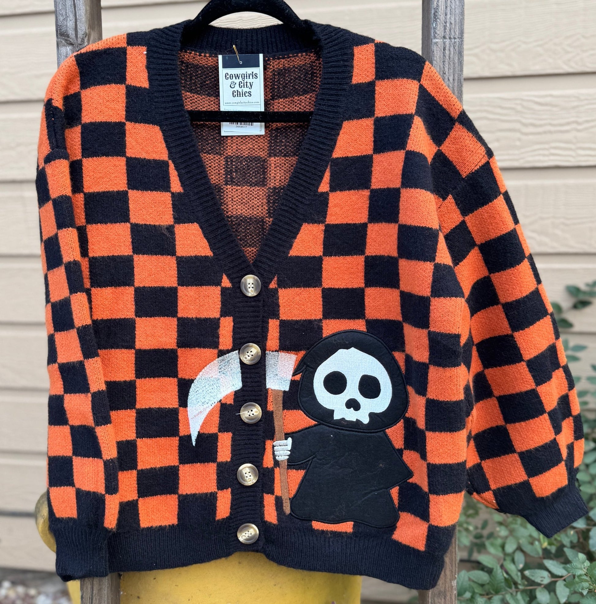 Reeper Halloween Knit Cardigan - Cowgirls & City Chics