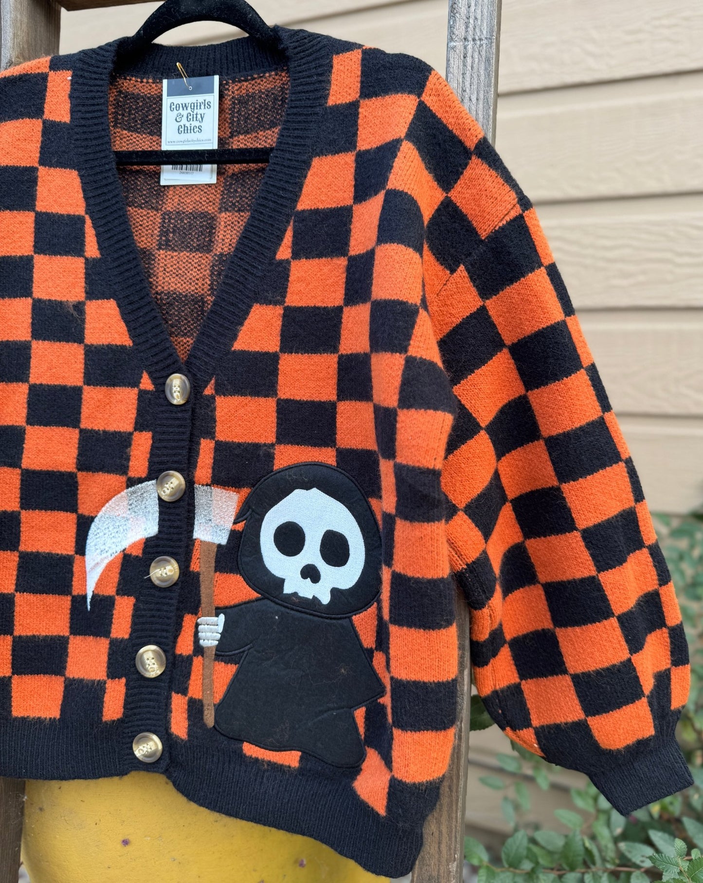 Reeper Halloween Knit Cardigan - Cowgirls & City Chics