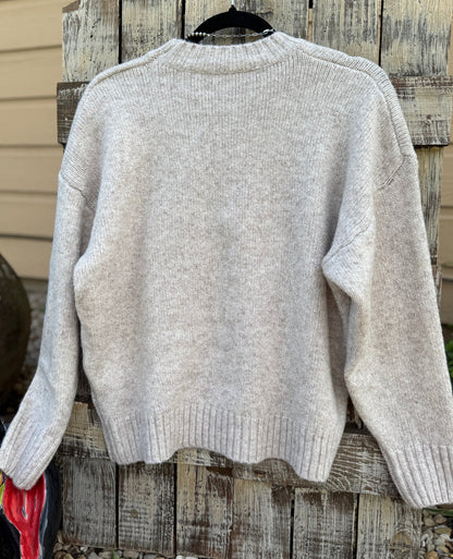{Riley} Duck Embroidered Sweater - Cowgirls & City Chics