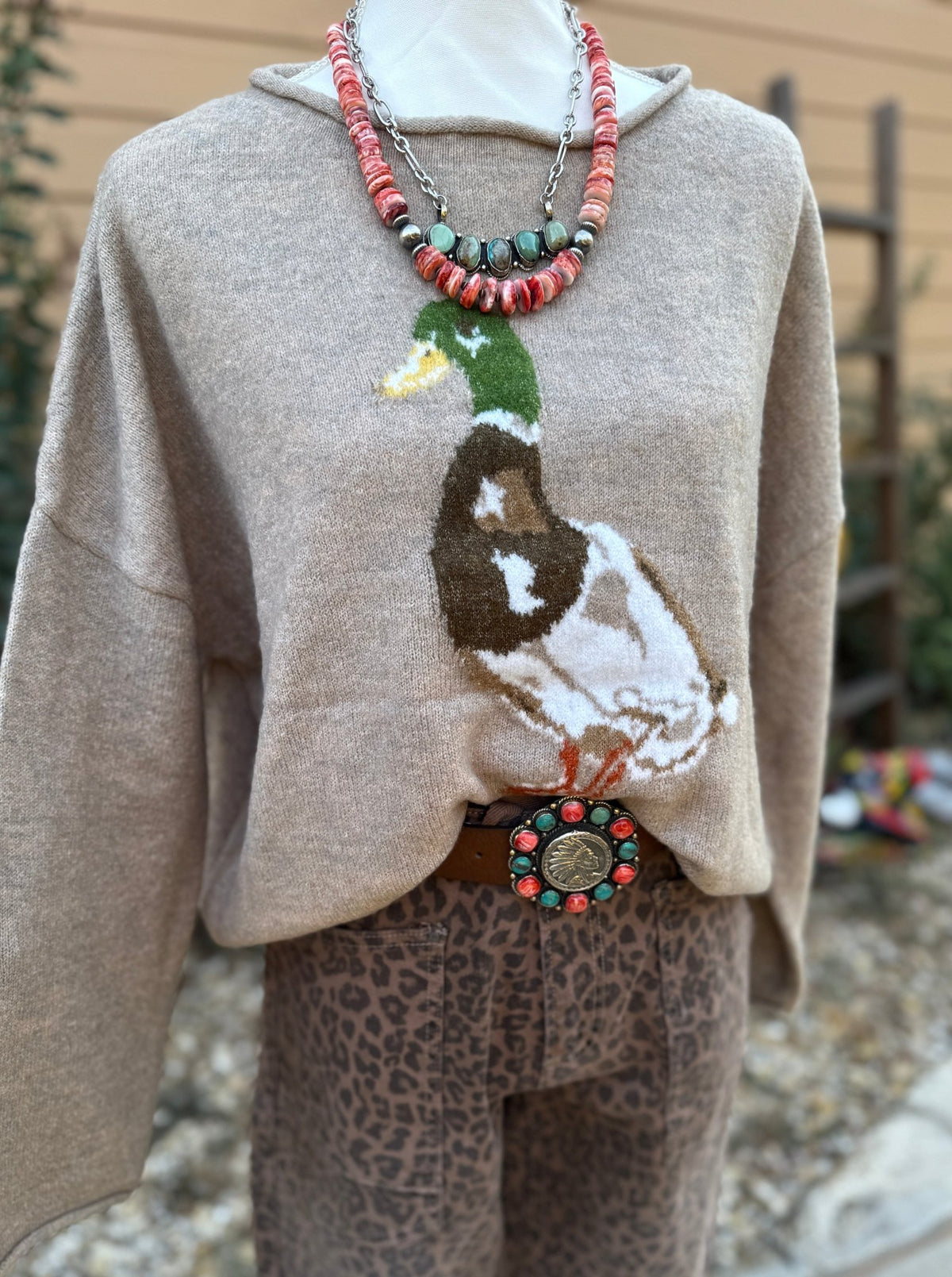 {Riley} Mallard Duck Sweater - Cowgirls & City Chics