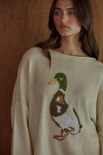 {Riley} Mallard Duck Sweater - Cowgirls & City Chics