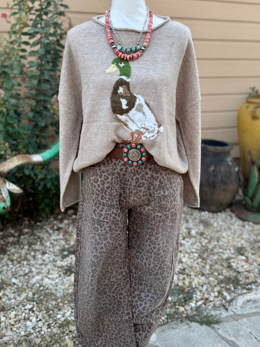 {Riley} Mallard Duck Sweater - Cowgirls & City Chics