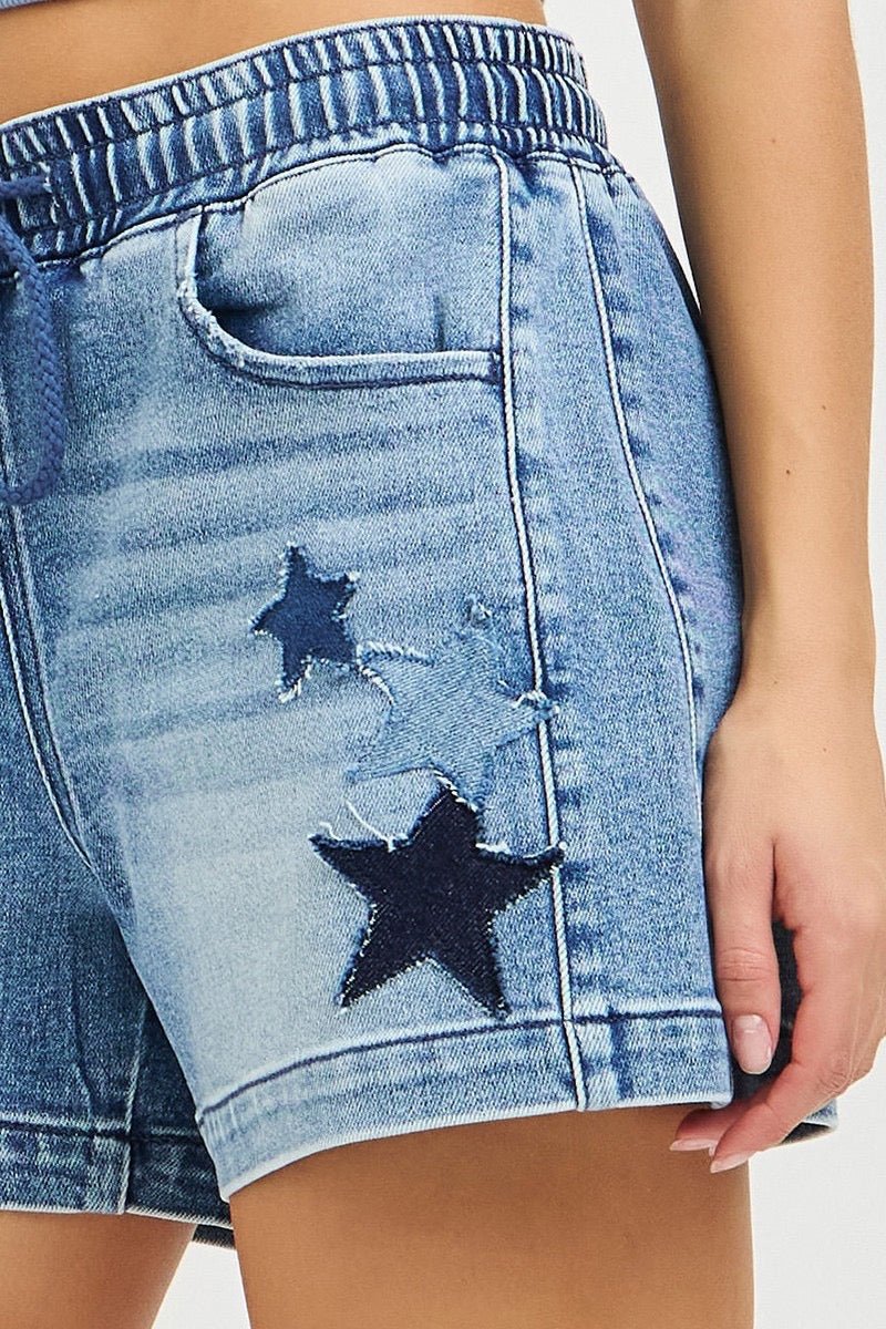 Risen Star Denim Shorts - Cowgirls & City Chics