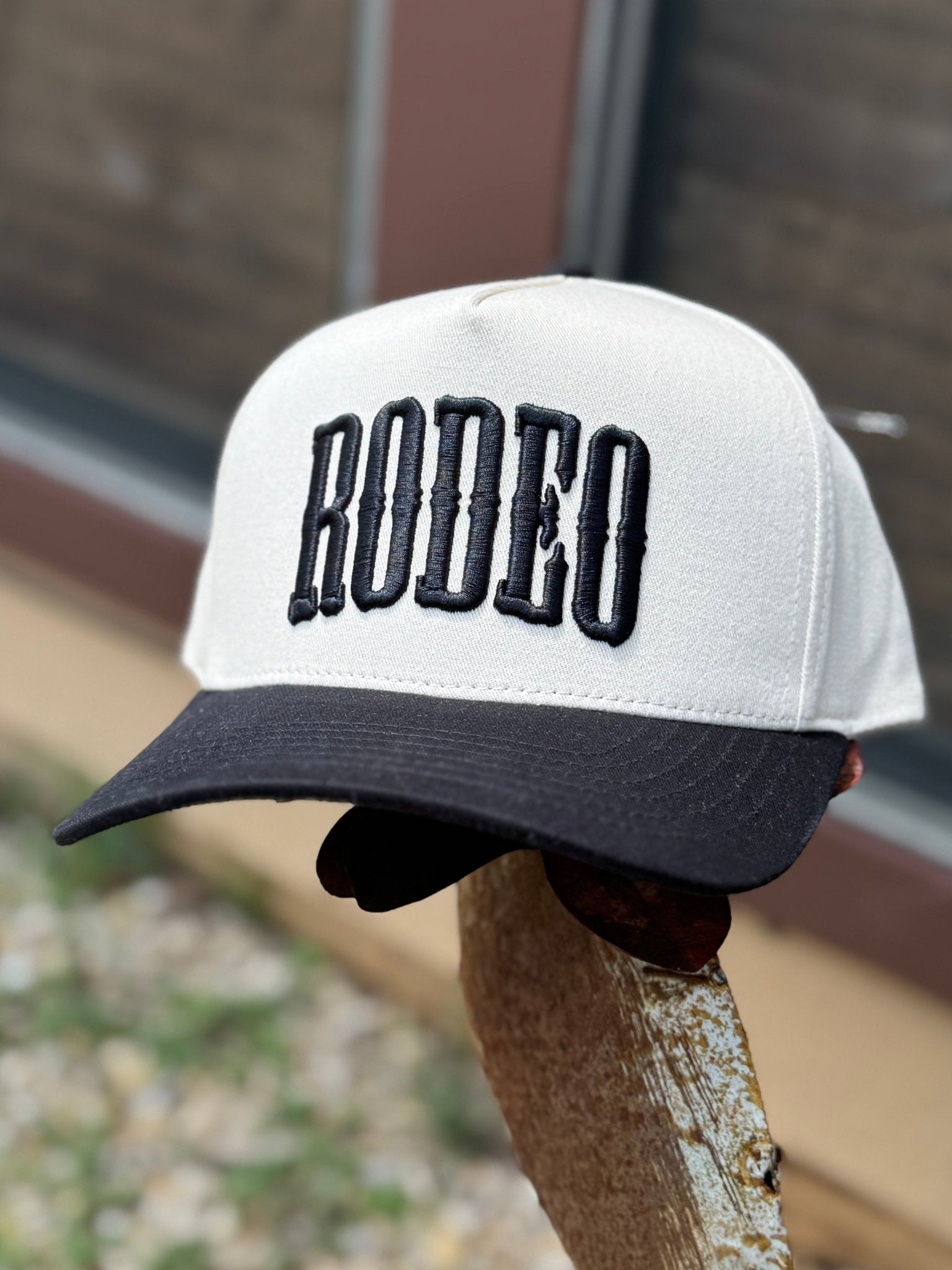 Rodeo Embroidered Cap {BLK} - Cowgirls & City Chics