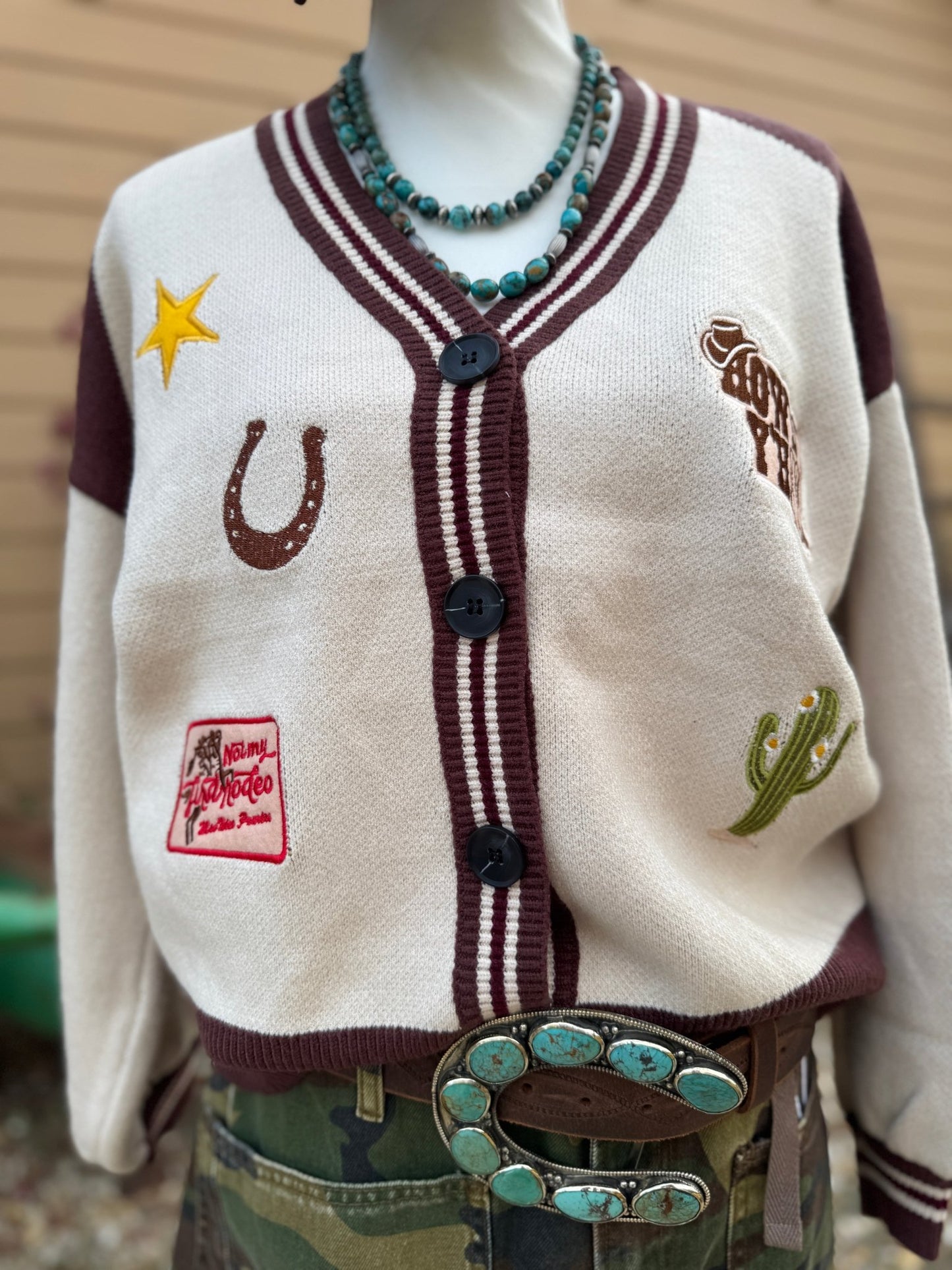 Rodeo Varsity Knit Cardigan - Cowgirls & City Chics