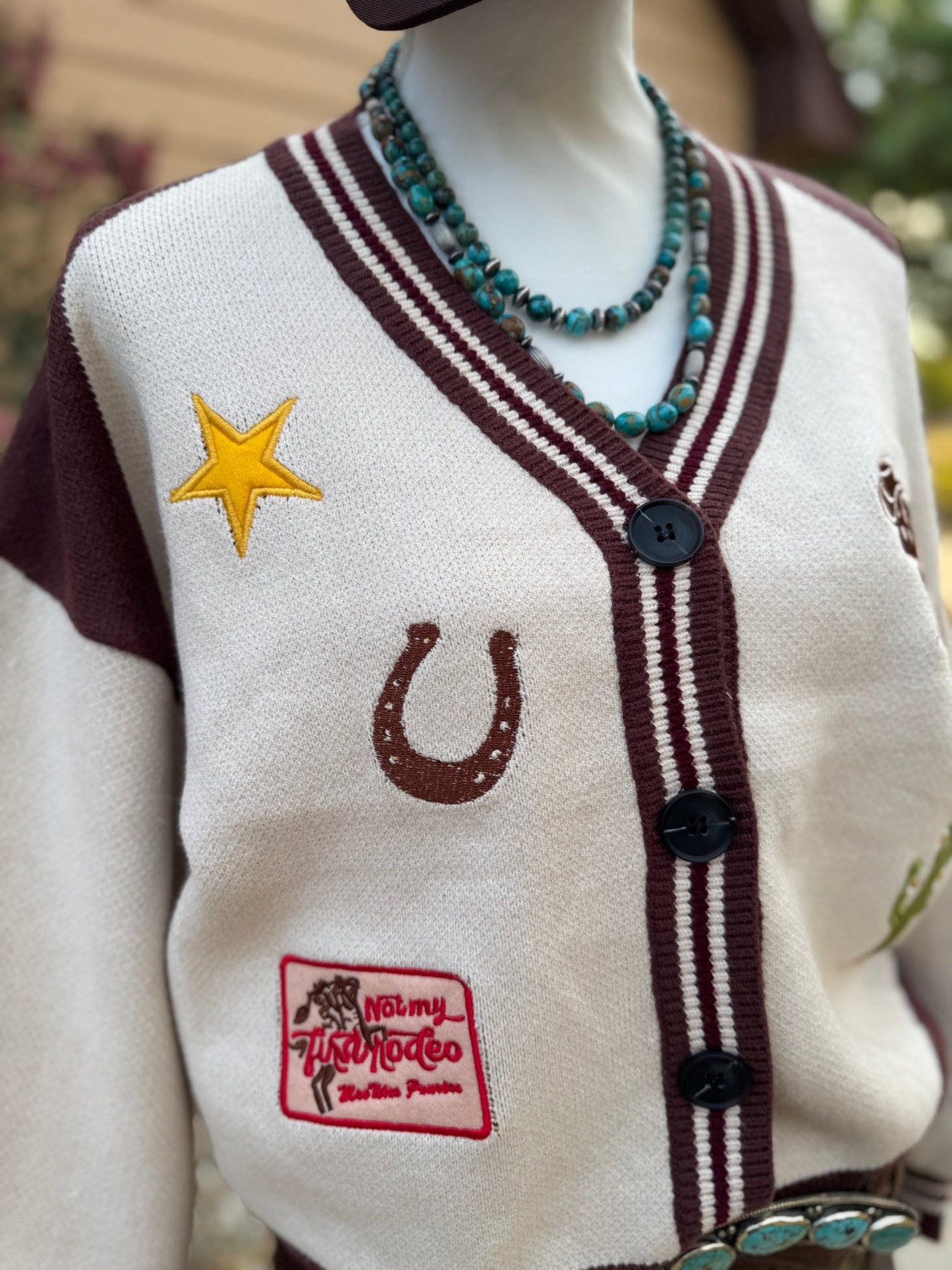 Rodeo Varsity Knit Cardigan - Cowgirls & City Chics