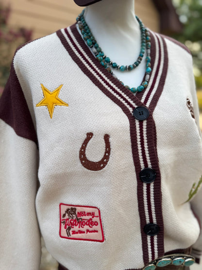 Rodeo Varsity Knit Cardigan - Cowgirls & City Chics