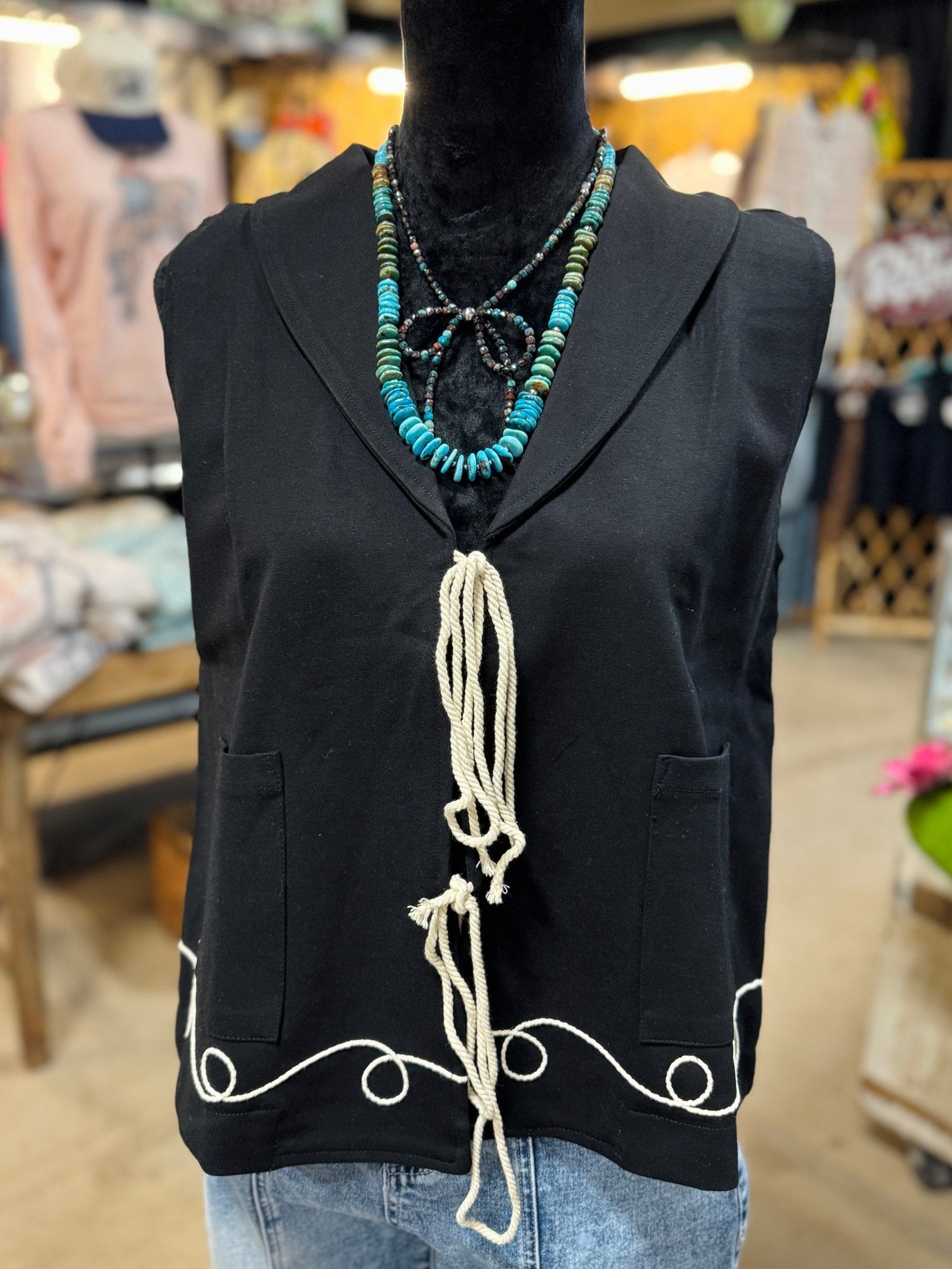 Round - Up Stitched Vest - Cowgirls & City Chics