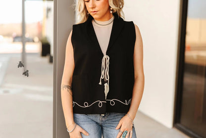 Round - Up Stitched Vest - Cowgirls & City Chics