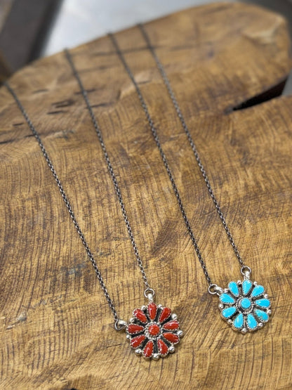 Round Zuni Cluster Necklace - Cowgirls & City Chics