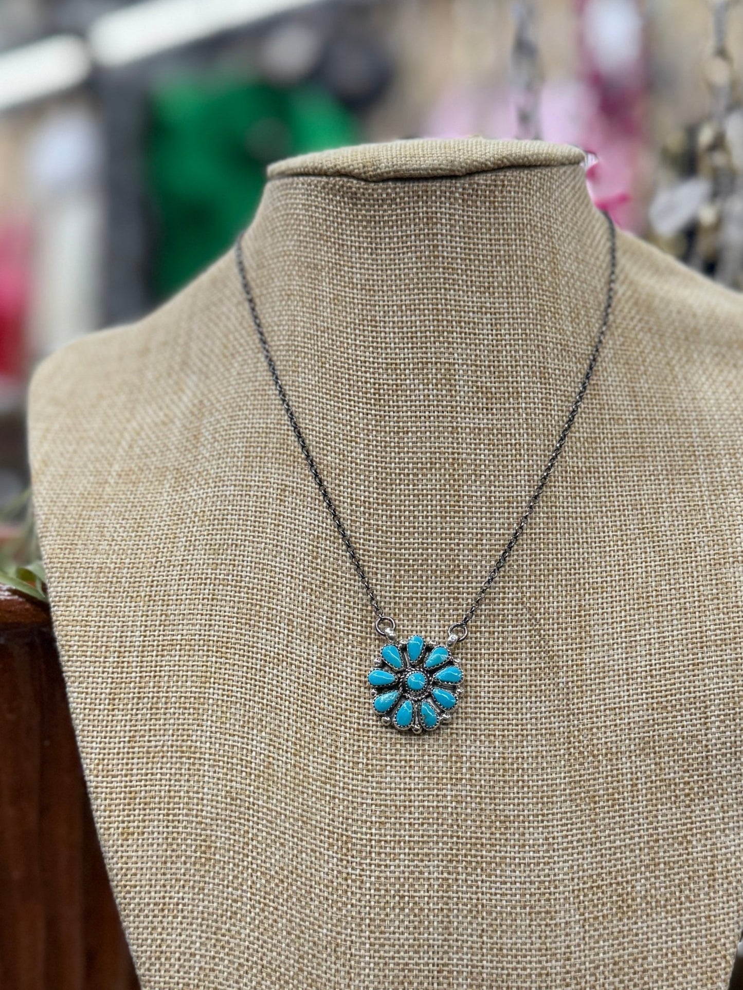 Round Zuni Cluster Necklace - Cowgirls & City Chics