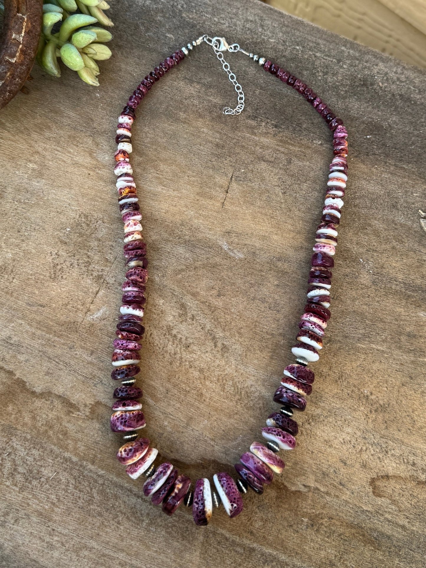{San Angelo} Purple Spiny Oyster Necklace - Cowgirls & City Chics